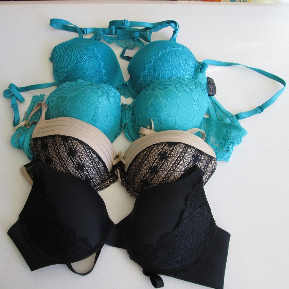 Pushup Bra Bundle, Size 36c